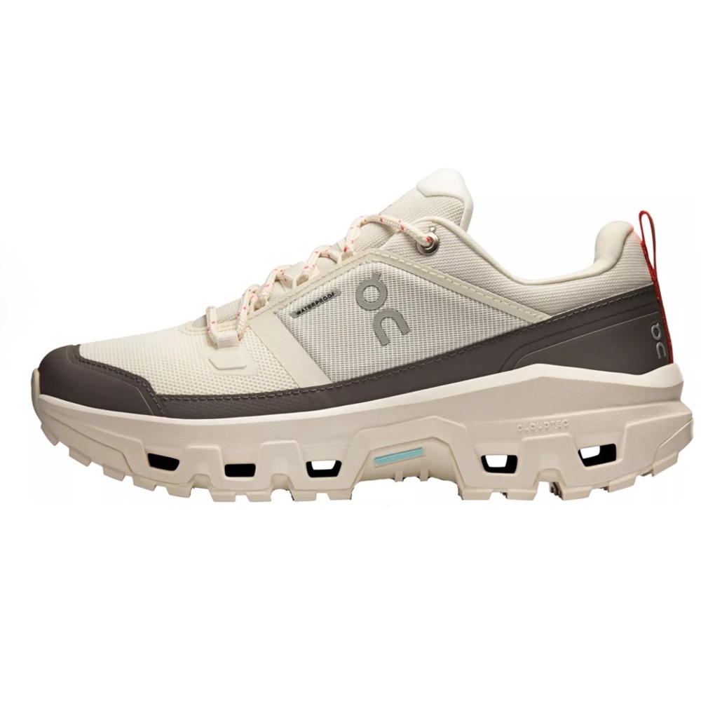 On Cloud Running Women’s Cloudrock Waterproof Sneakers Cream Gray Athletic Shoes - Picture 5 of 5